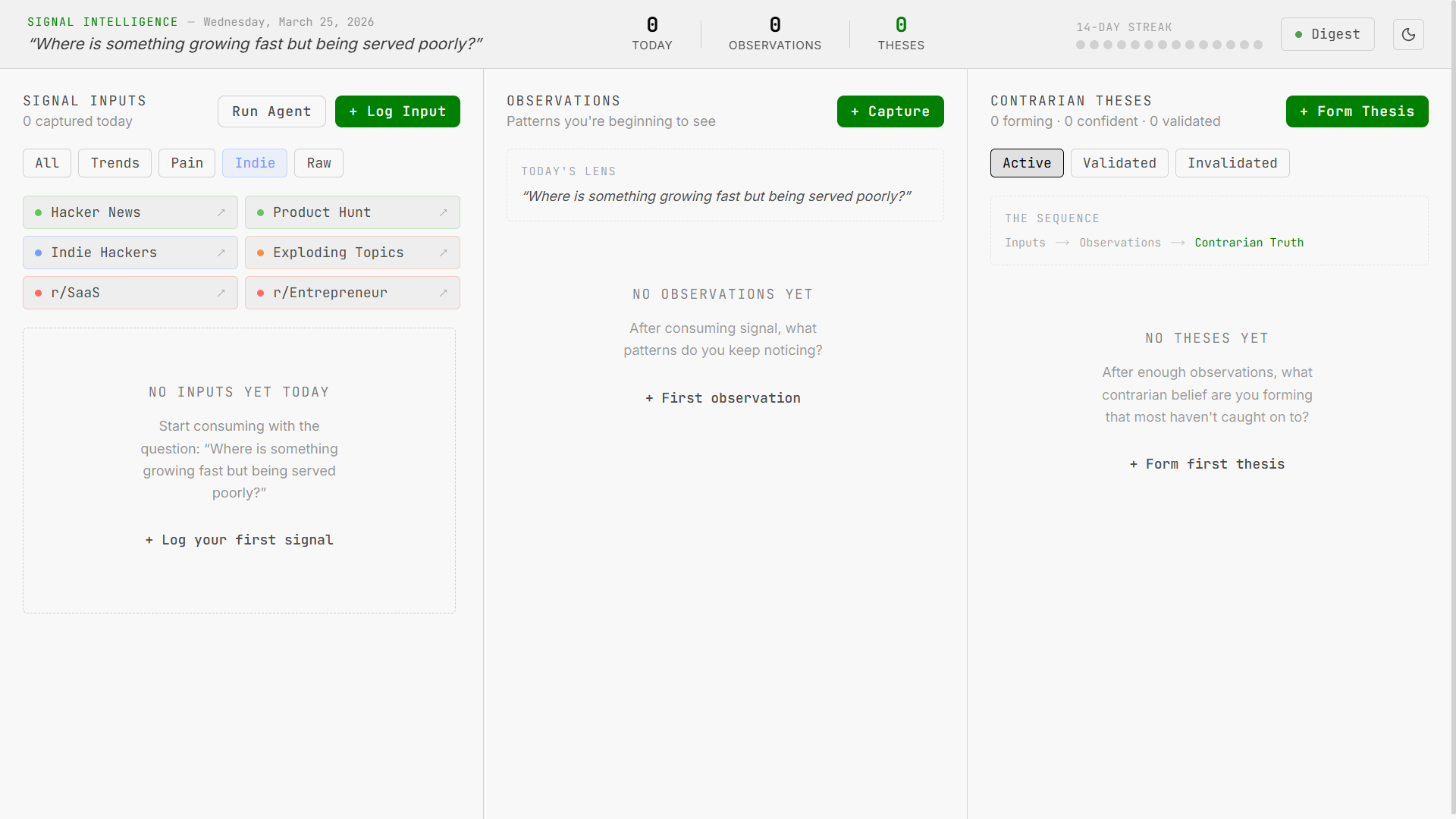 Signal Intelligence screenshot